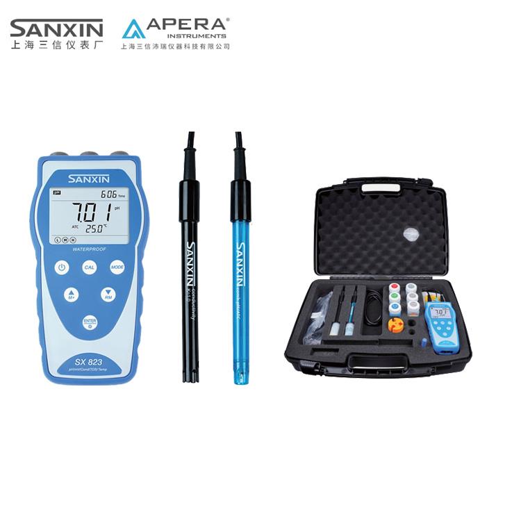 上海三信SX8系列便攜式PH/電導(dǎo)率儀SX823