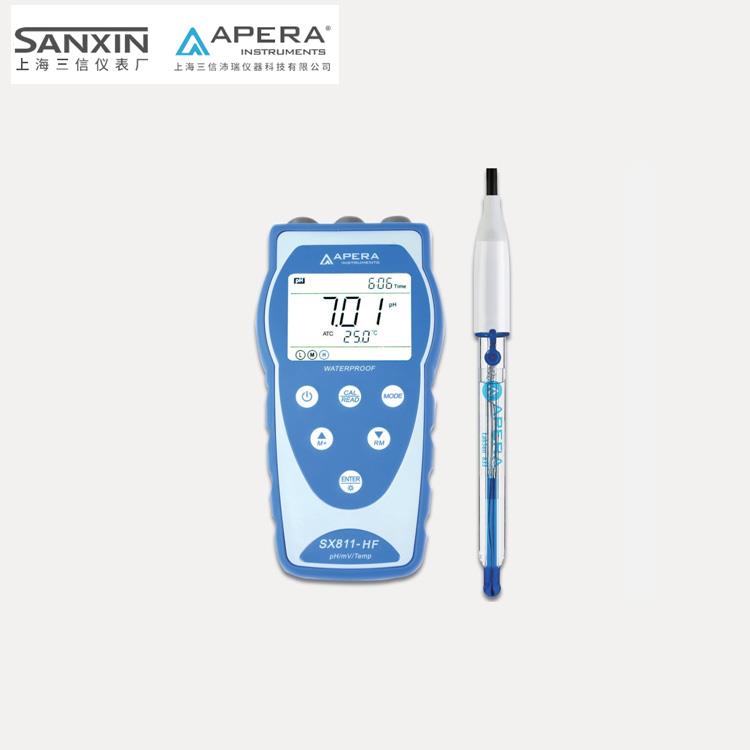 上海三信氫氟酸pH計 SX811-HF