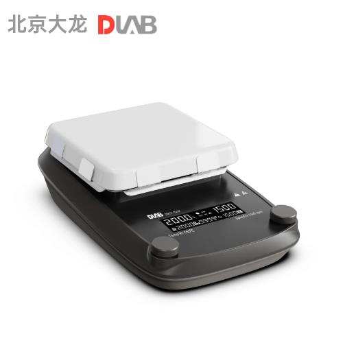 北京大龍DMS7-550M   DLAB LCD 數(shù)控7寸定時款加熱型強磁磁力攪拌器