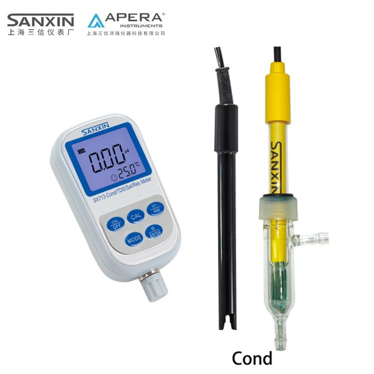 上海三信純水電導(dǎo)率儀 (電導(dǎo)率/TDS/鹽度/電阻率)SX713-02